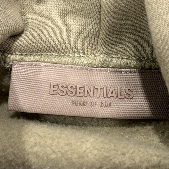 Fear of God Essentials Seafoam Hoodie (SS22) - Picture 4 of 6